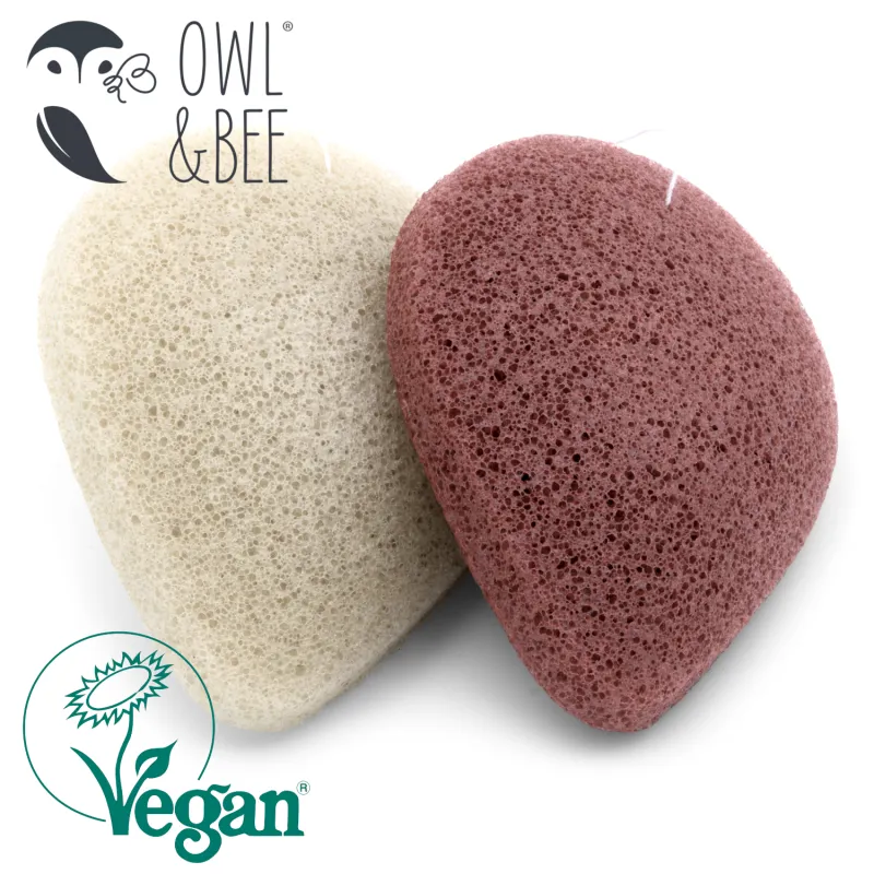 Owl & Bee Konjac Facial Sponge for dry skin