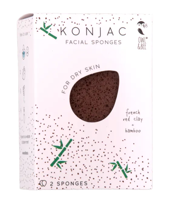 Owl & Bee Konjac Facial Sponge for dry skin