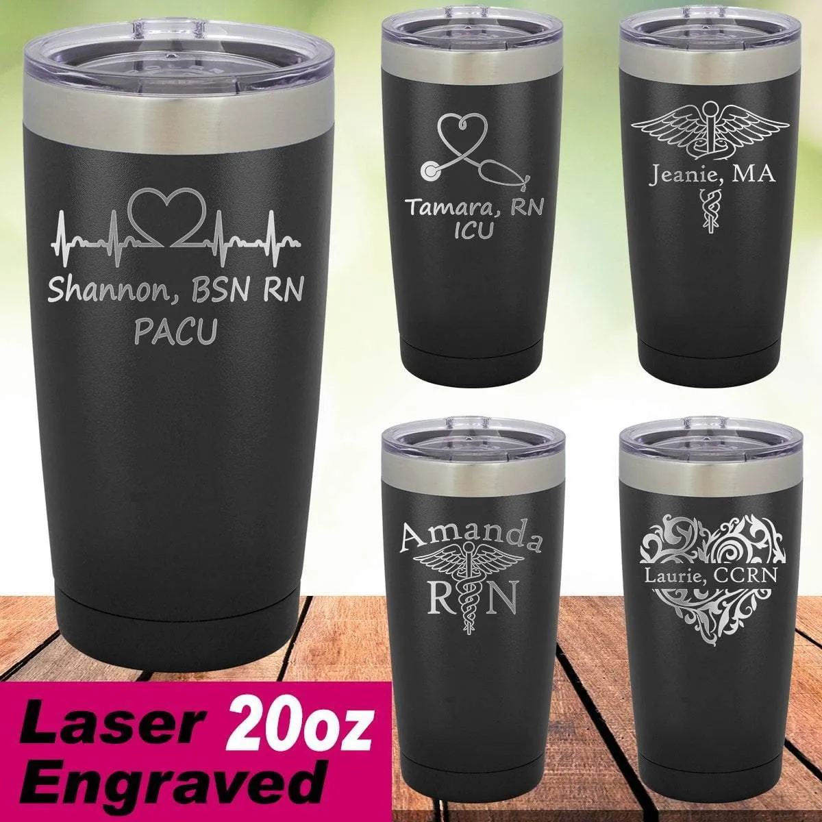 Personalized 20 ounce Nurse Tumbler