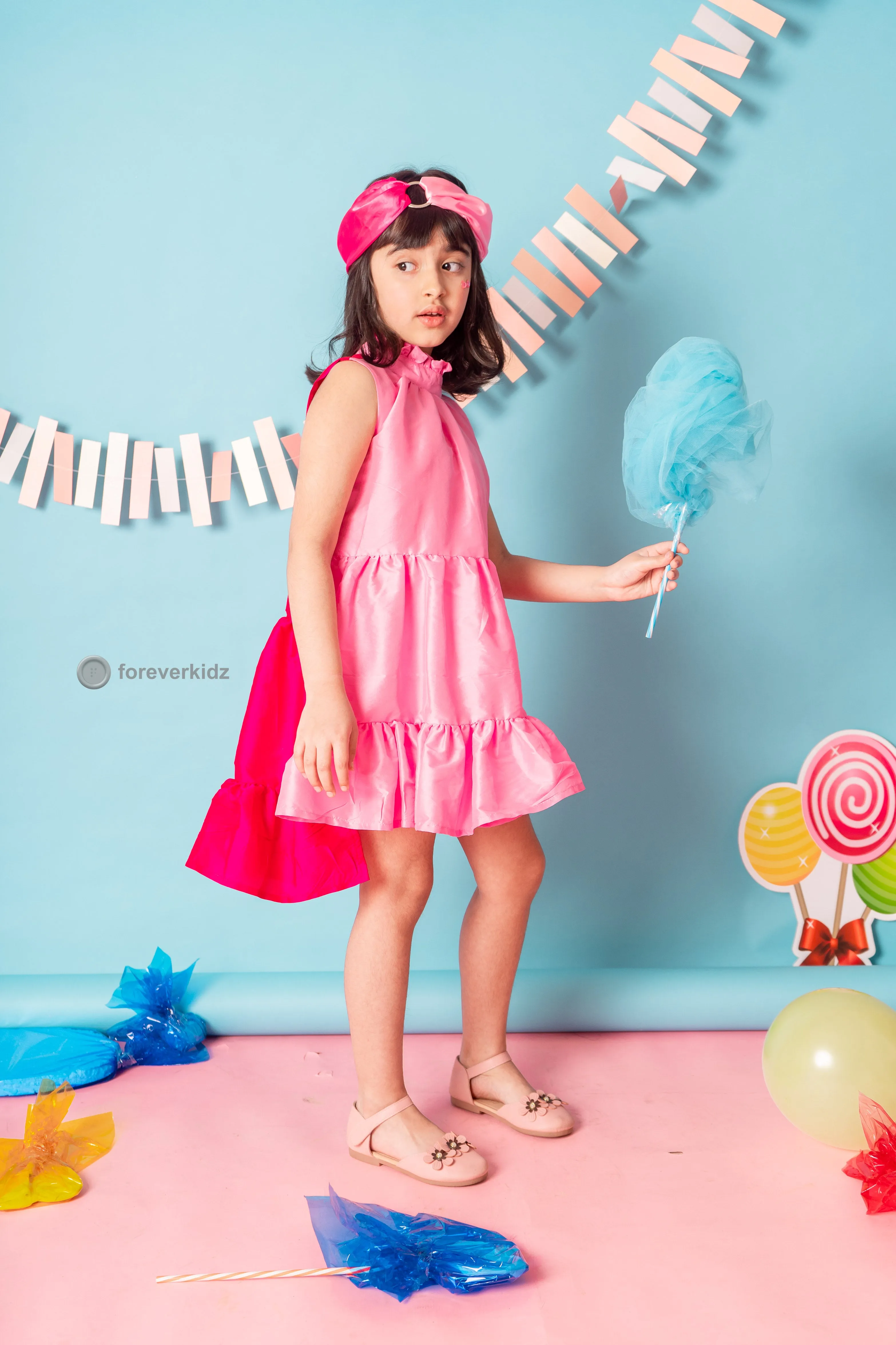 Pink Macaron Frilly Dress