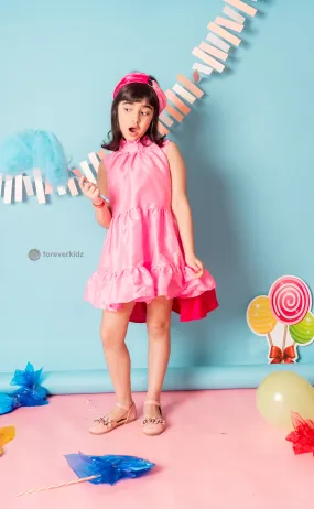 Pink Macaron Frilly Dress