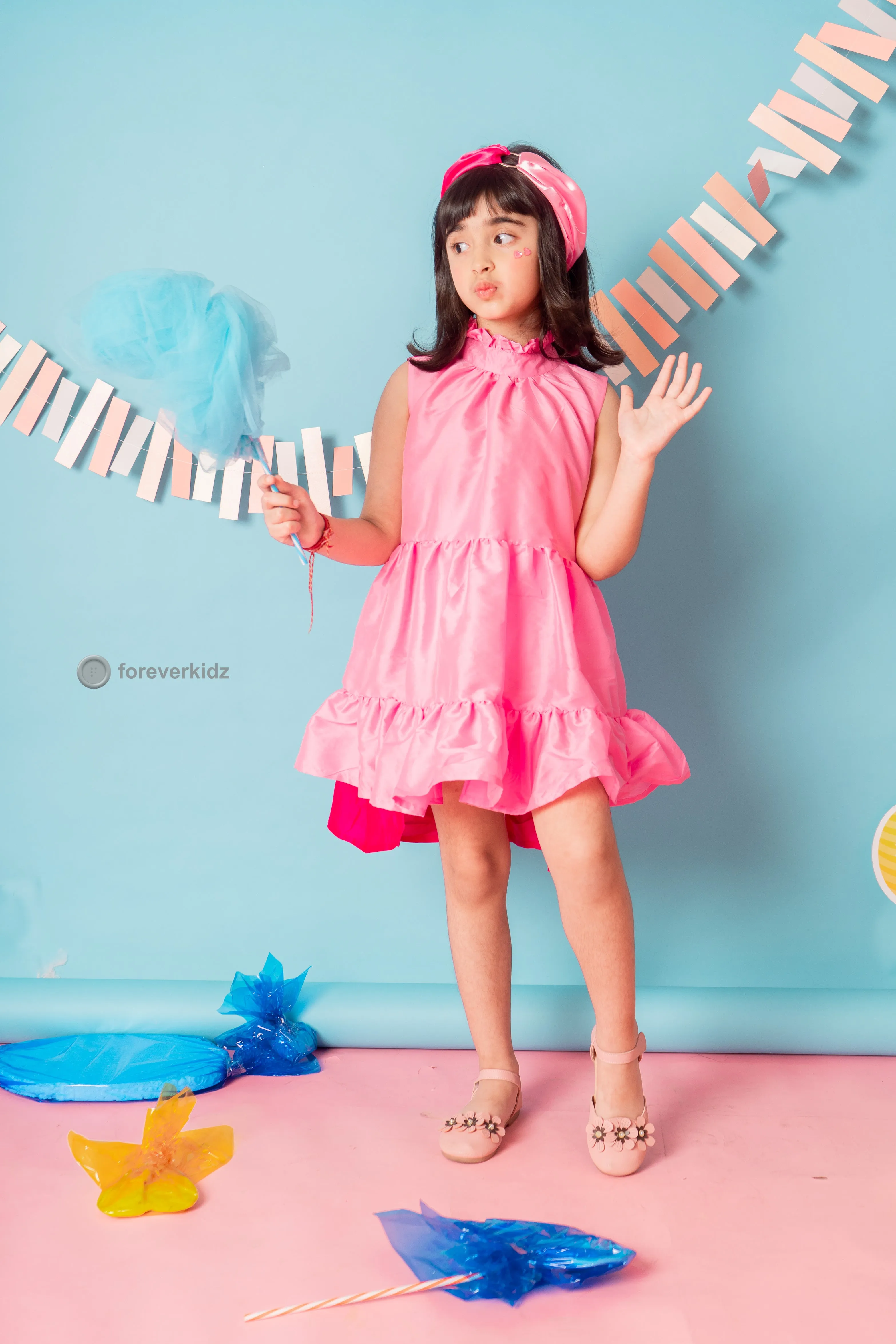 Pink Macaron Frilly Dress