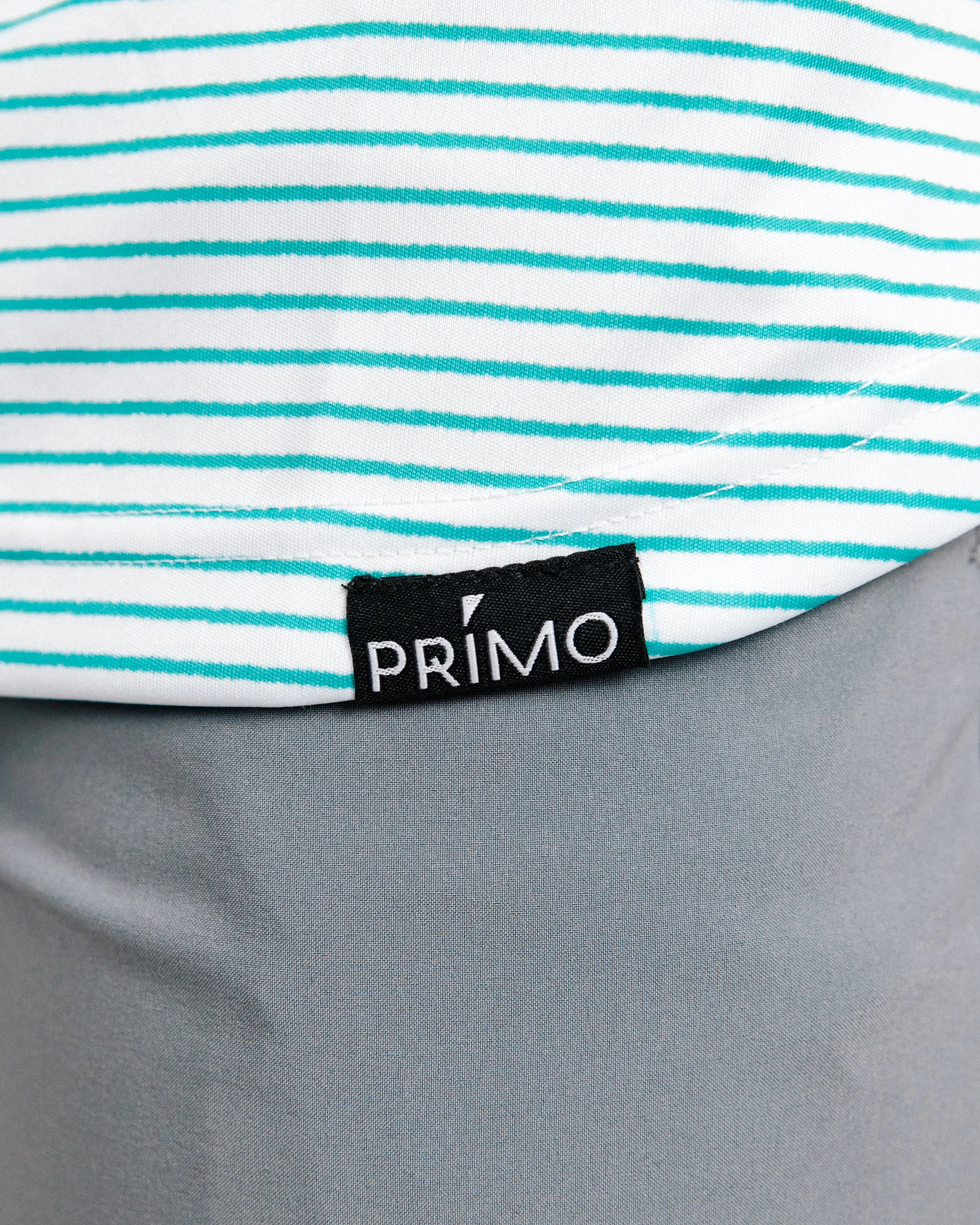 Primo Classic Polo - Teal Stripes