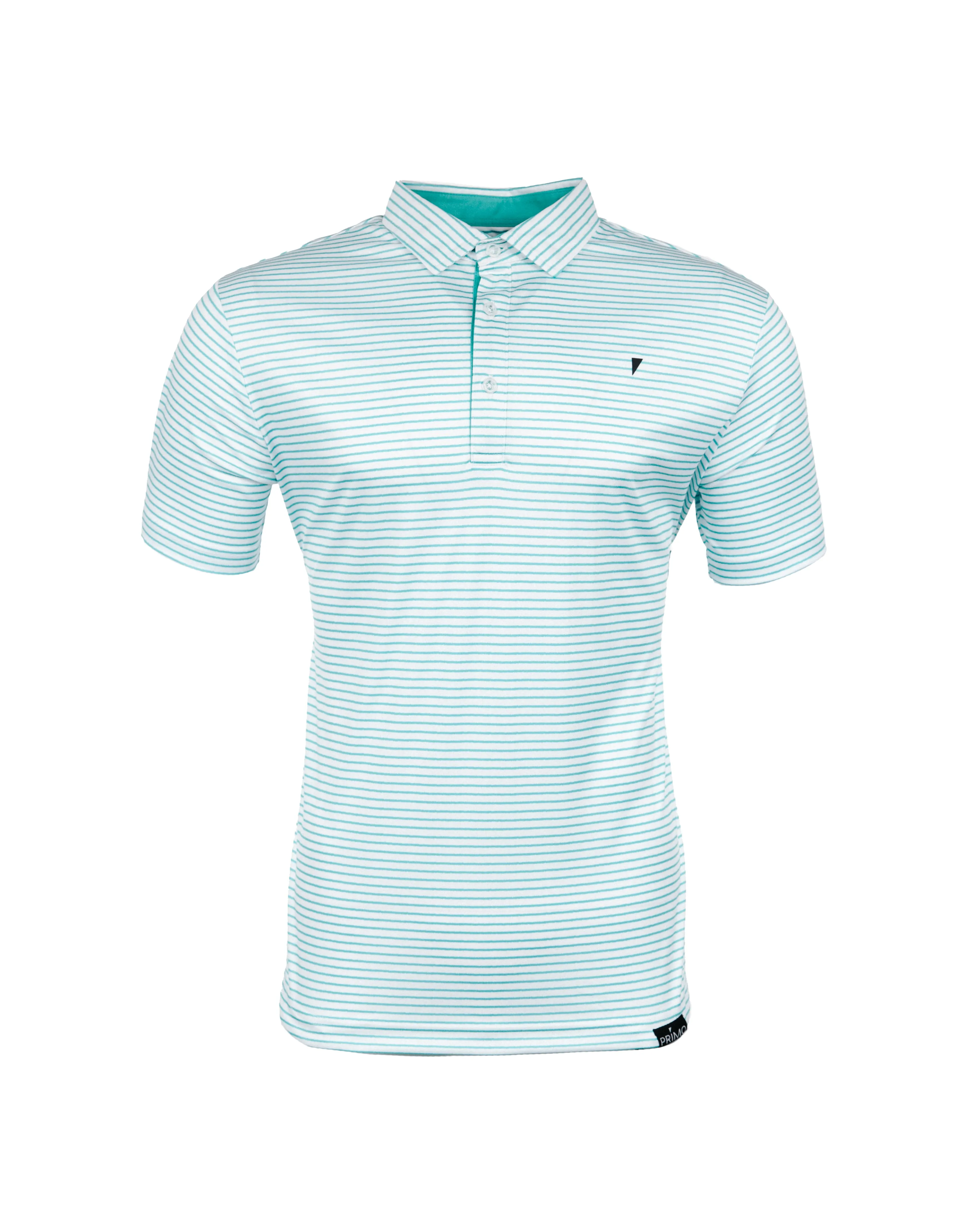 Primo Classic Polo - Teal Stripes