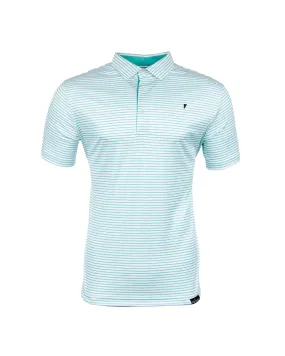 Primo Classic Polo - Teal Stripes