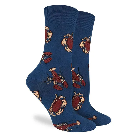 "Crabs & Lobsters" Crew Socks by Good Luck Sock - SALE