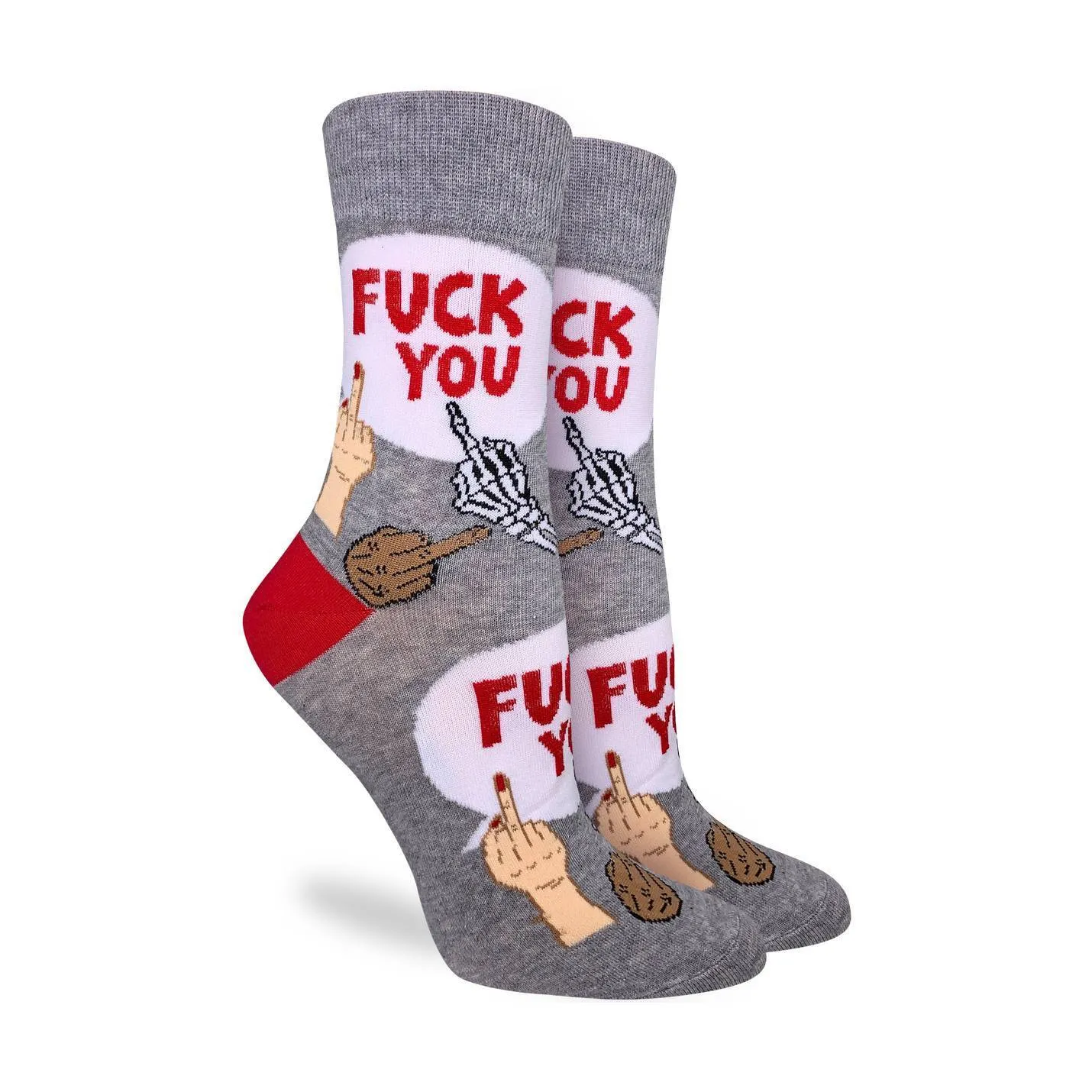 "F@*% You" Cotton Crew Socks by Good Luck Sock