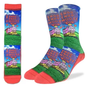 "I Choo Choo Choose You" Crew Socks by Good Luck Sock