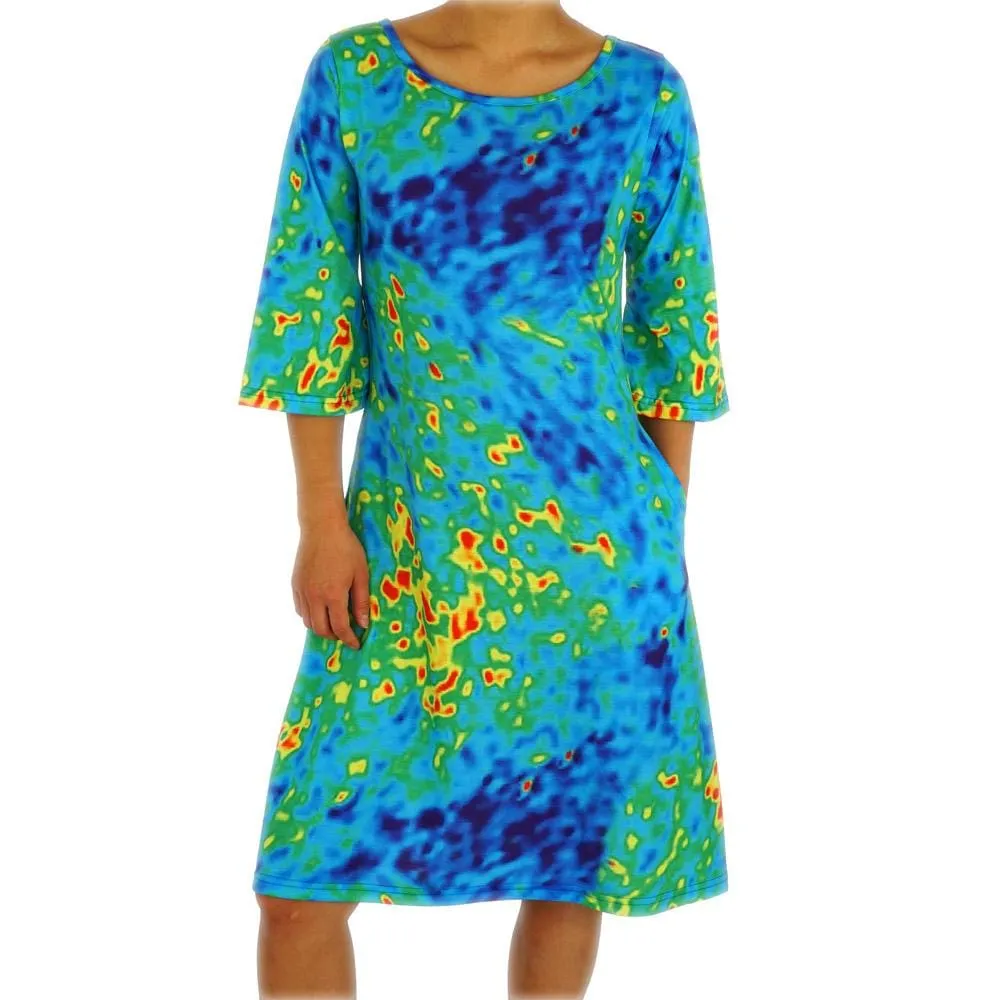 Radiant Cosmic Colors Curie Dress