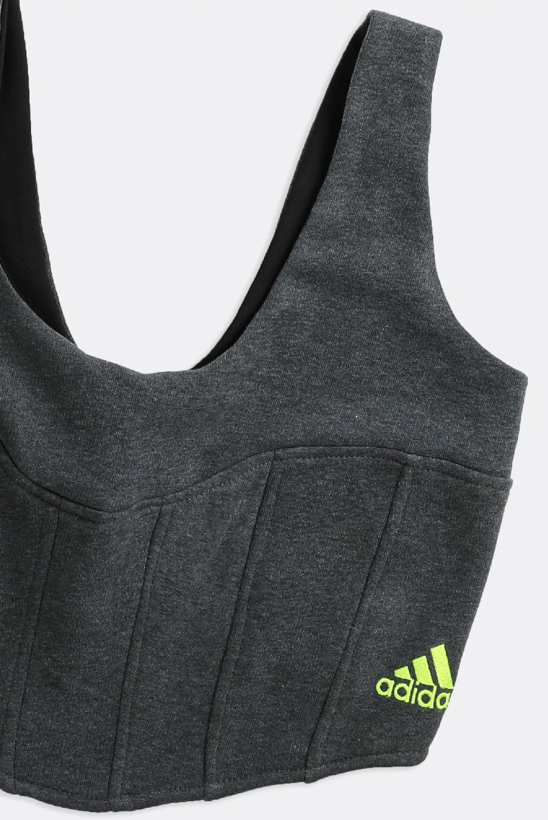 Rework Adidas Sweatshirt Bustier - L