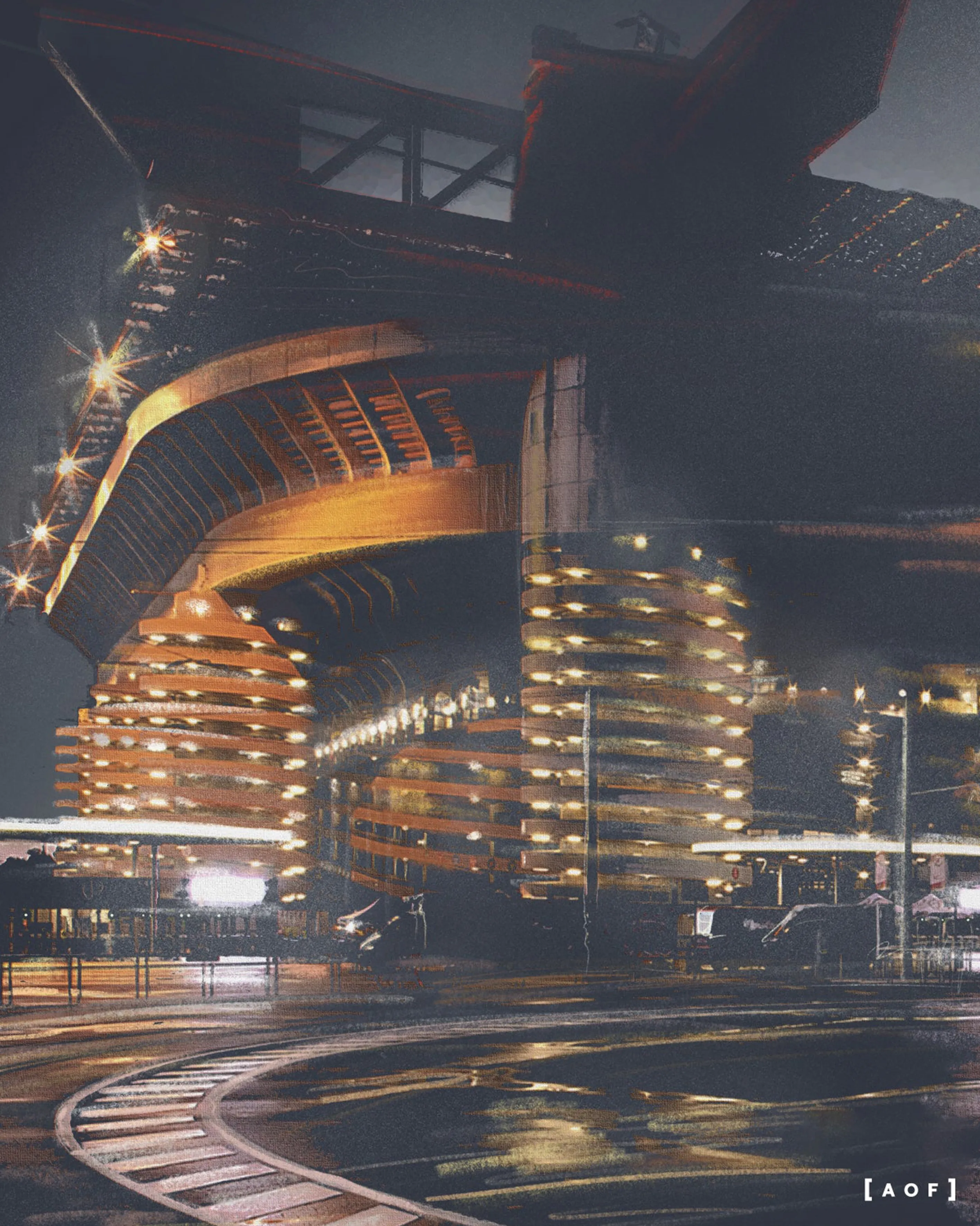 San Siro by Night - Print