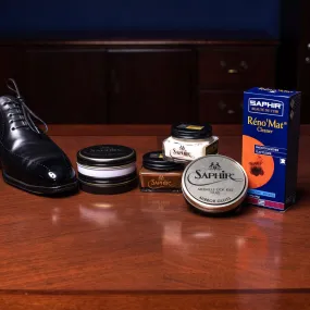 Saphir Presidential Shoeshine Starter Kit (7-Piece Bundle)