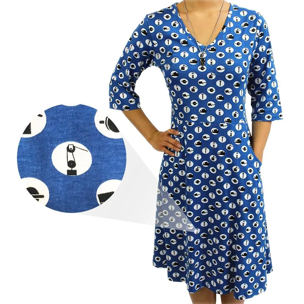 Simple Machines Polka Dots Fit & Flare Dress