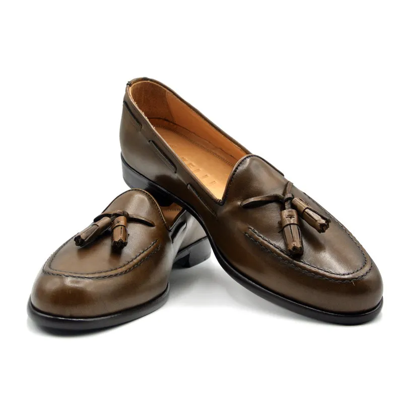 SMPL-TL-033 Calfskin Tassel Loafer