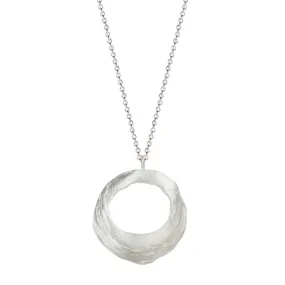 Sterling Silver Round Open Shell Pendant