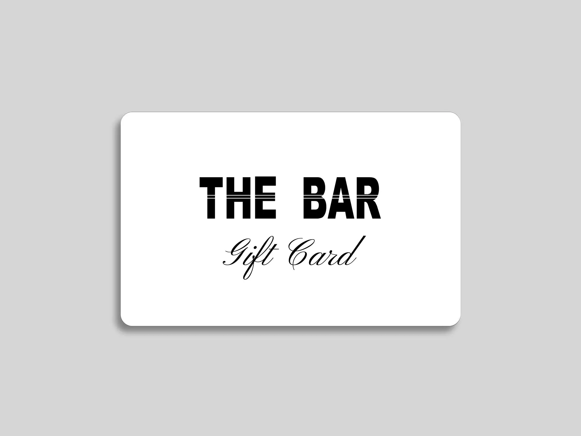 The Bar Gift Card