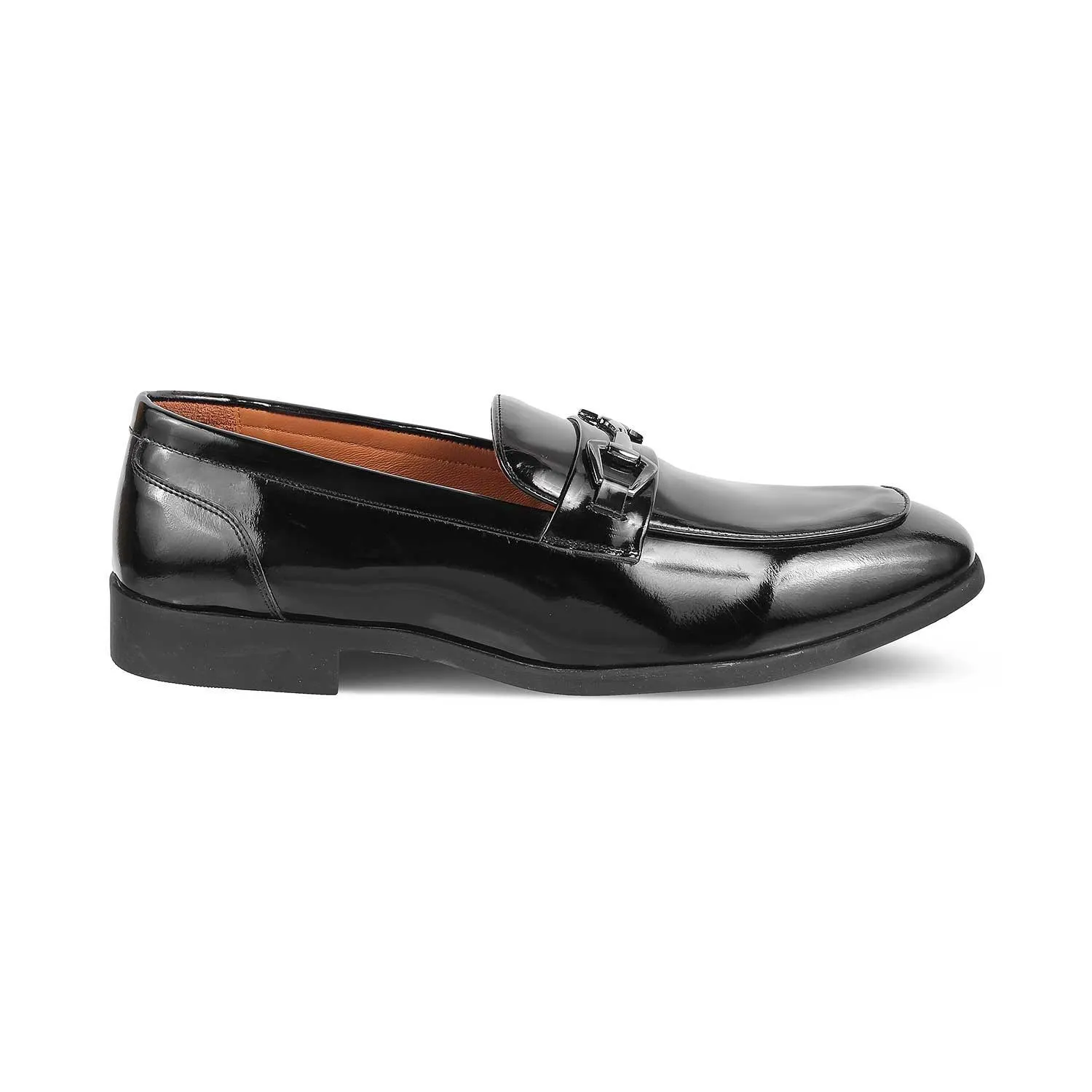 The Biden Black Men's Leather Loafers Tresmode