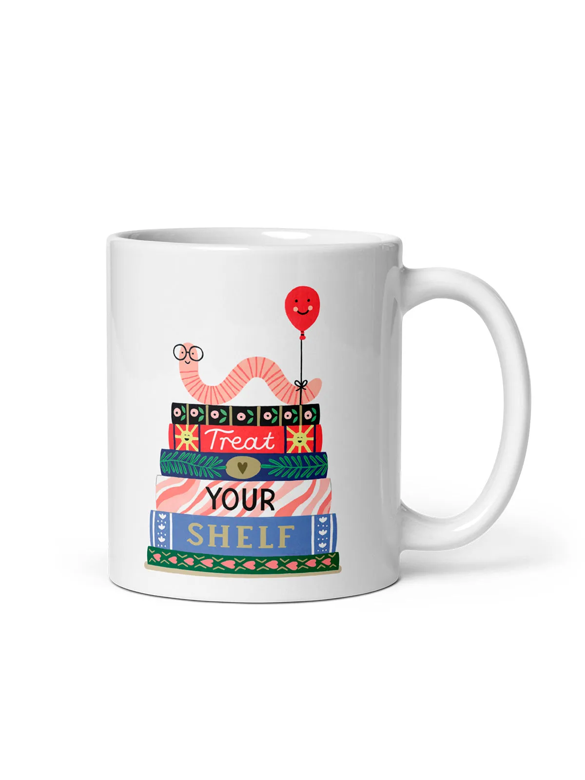 Treat Your Shelf Bookworm Mug (Print Shop)