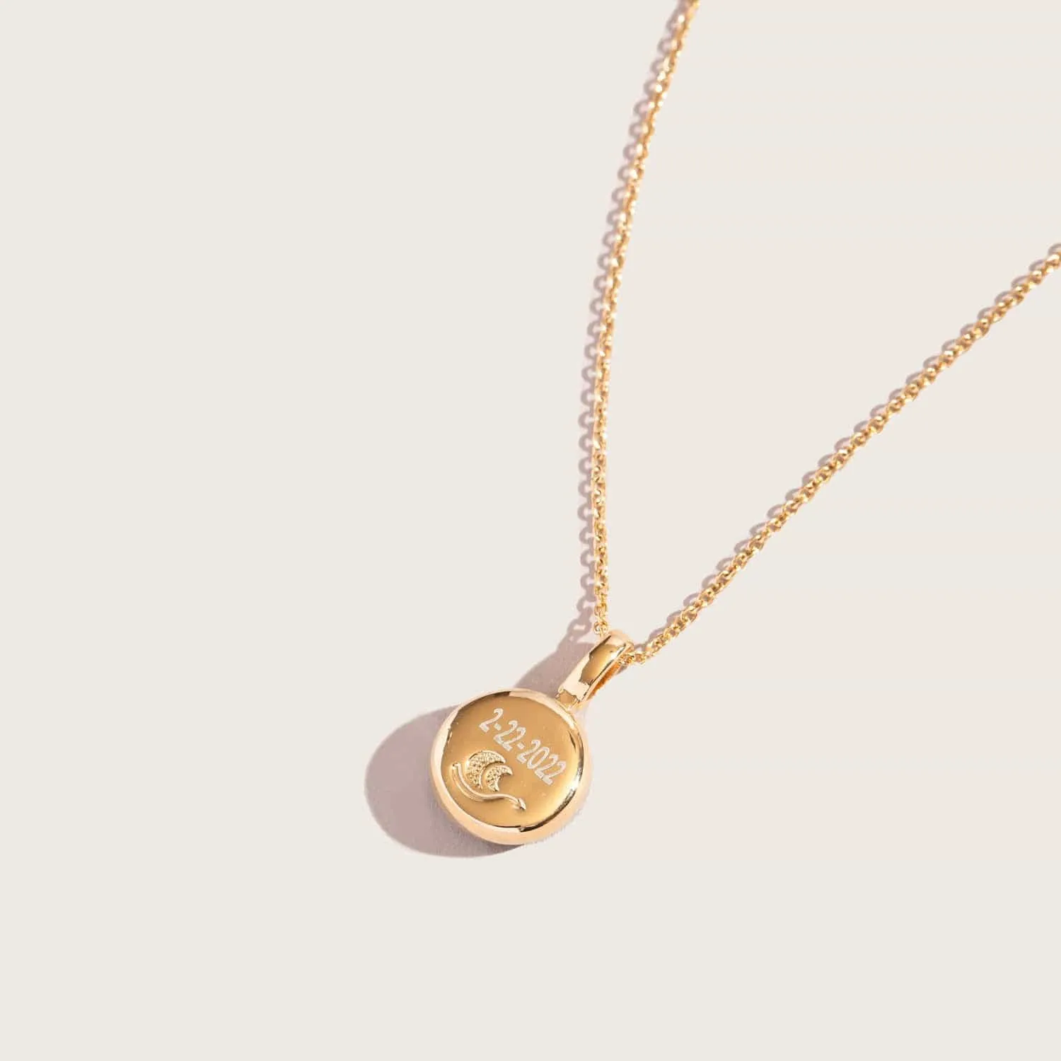 Virgo Sky Light Necklace in Gold